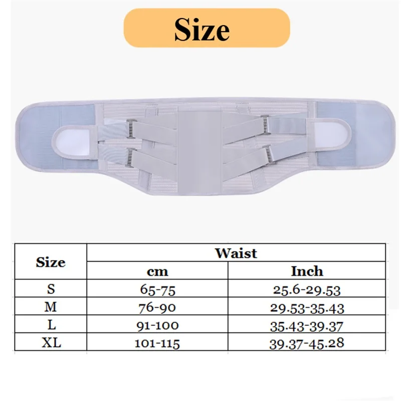 Orthopedic Men Women Lumbar Support Back Brace Belt Tourmaline Self-heating Magnetic Widen Waist Belt Steel Bone With 3pcs Pad