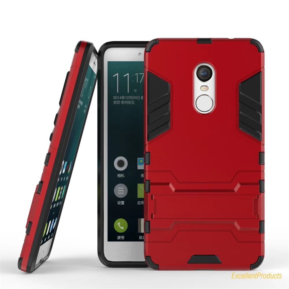 

For Xiaomi RedMi Note4 Note3 3s 4A Note5A 4X 5 Plus 5A Hybrid Armor Phone Case Silicone TPU + Hard PC Cover Capa Fundas