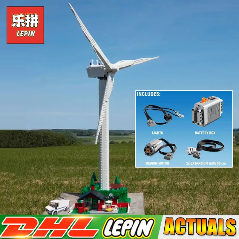 

Lpein 37004 925 Pcs Windmill Turbine with Motor Function Set Model Building Blocks Bricks Toys Birthday Clone Legoings 10268