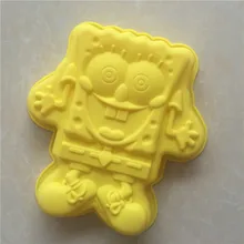 Губка Боб день рождения торт плесень силиконовая форма для пирожных Pan/силиконовая форма для юбилея день рождения торт буханка Маффин