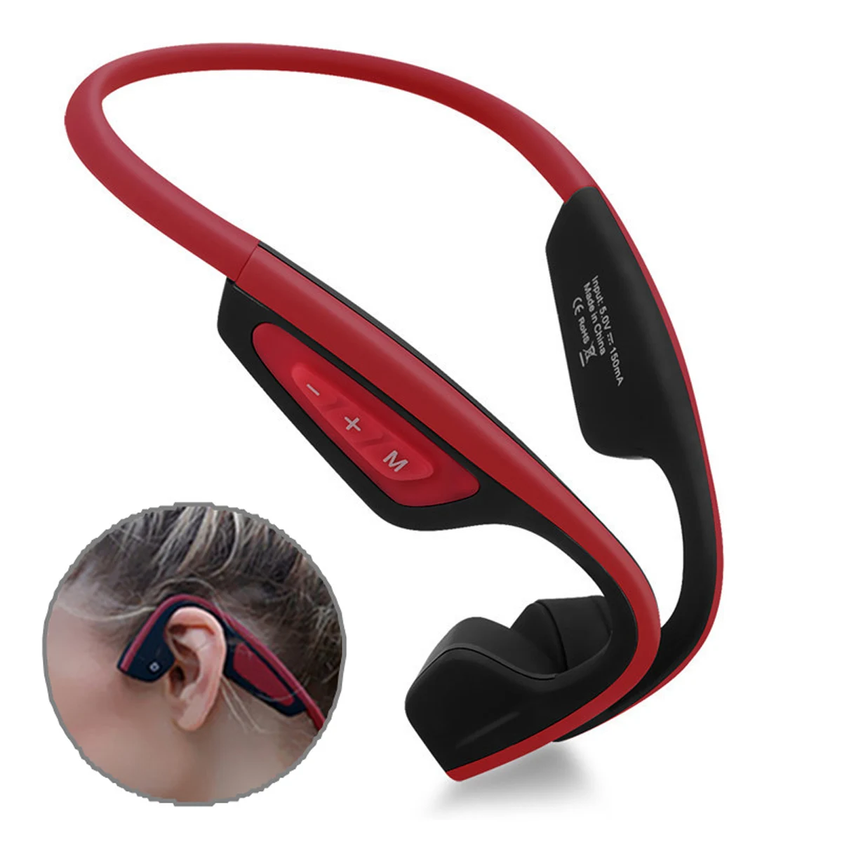 

S.Wear LF-19 Bone Conduction Wireless Bluetooth Headset Outdoor Sweatproof Stereo Headphone NFC Handfree Smart Headphones