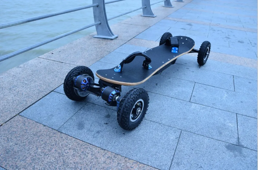 Best Powerful 2x1650w Dual Motor Electric Skateboard Scooter Four Wheel Off Road Skate Long Board Wireless Remote Bike Boosted-board 6