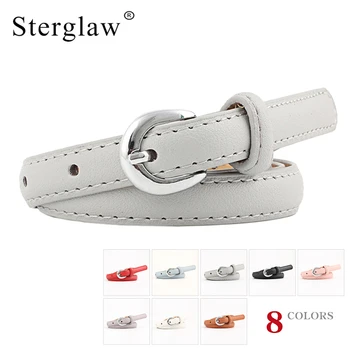 

103x1.4cm Woman high quality thin leather belts for women dress 2020 New female decorative modeling belt cinturon mujer N214