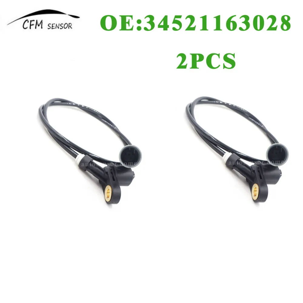2pcs New Wheel ABS Speed Sensor 34521163028 For BMW E36 323i 323is 328i