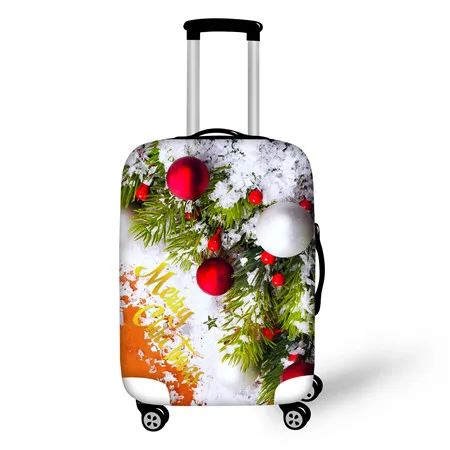 FORUDESIGNS чехол с принтом в виде рождественских елок с потрясающим дизайном подходит для чемодана размером 18-28 дюймов - Цвет: C918L