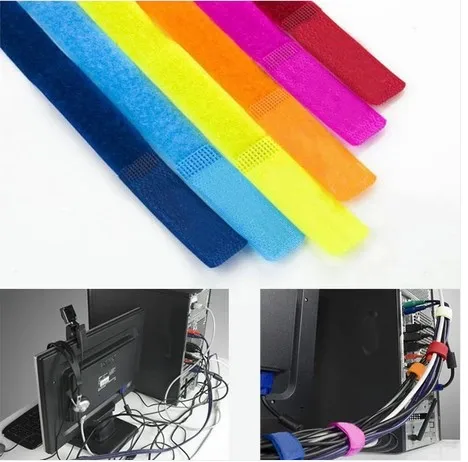 

200pcs Colorful Cable Organizer Management Cable winder Charger Cable Holder Cord Management Protector PC Earphone Accessorie