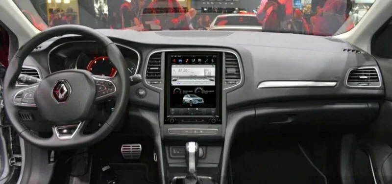 Clearance 10.4inch tesla style car dvd player for Renault KOLEOS Megane 4 2016 2017 2018 with android 7.1 system gps navi wifi USB 1