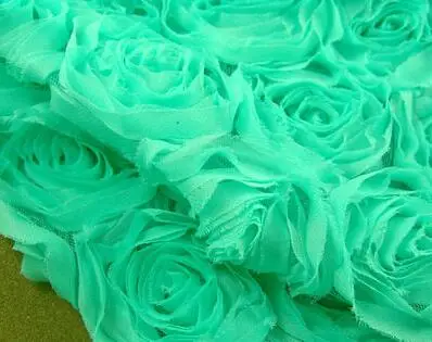 3D атласная роза из кружевной ткани вышитые, одежда швейная ткань для юбки, свадебные фотографии фон кровать ткань 100*130 см - Цвет: 07