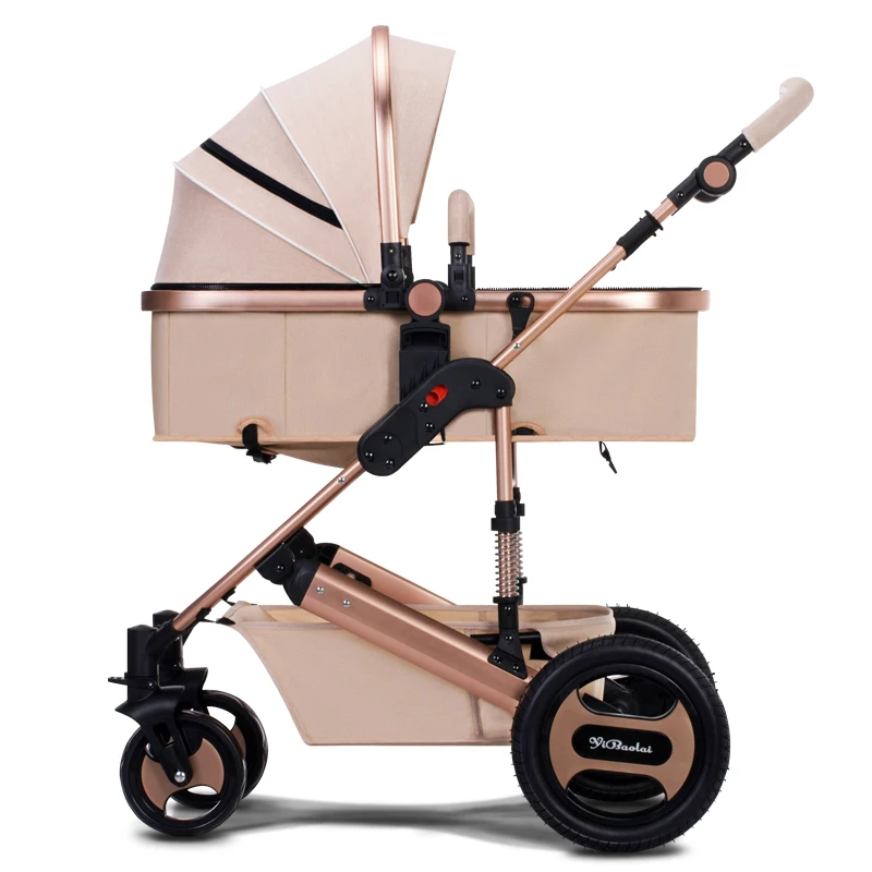 2017 Luxury baby stroller , six colour four wheels single seat, fashion