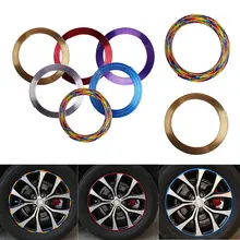 8 Meter/Rolle Auto Styling Automobil Felge Protector Decor Streifen Rubber Moulding Trim Auto Fahrzeug Farbe Reifen Schutz linie