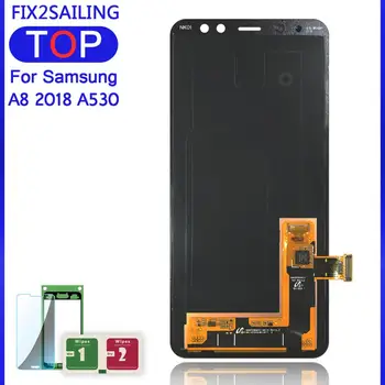 

Lcds A8 For Samsung Galaxy A8 2018 LCD A530 A530F A530DS A530N LCD Display Super AMOLED Working Touch Screen Assembly