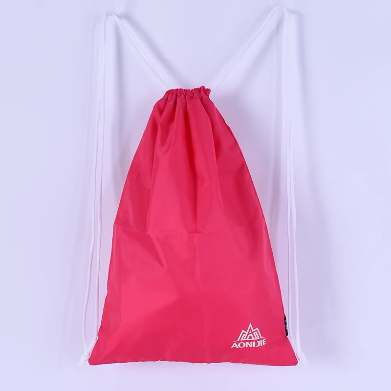 AONIJIE водостойкие спортивные сумки Спортивная Сумка На Шнуровке Для для женщин/для мужчин Фитнес Открытый Обучение Фитнес сумка складная рюкзаки - Цвет: Rose