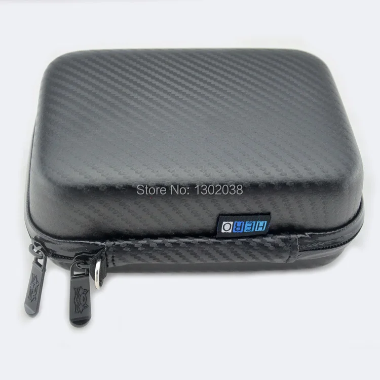 Gopro аксессуары 7 дюймов углеродное волокно очень толстая анти-шок Водонепроницаемый Защитный EVA чехол сумка коробка для GoPro Hero 4/3+/3/2/1