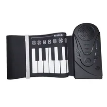 49 клавиатура с динамик подарок силиконовый складной начинающих Практика плеер Музыкальный инструмент Детские игрушки