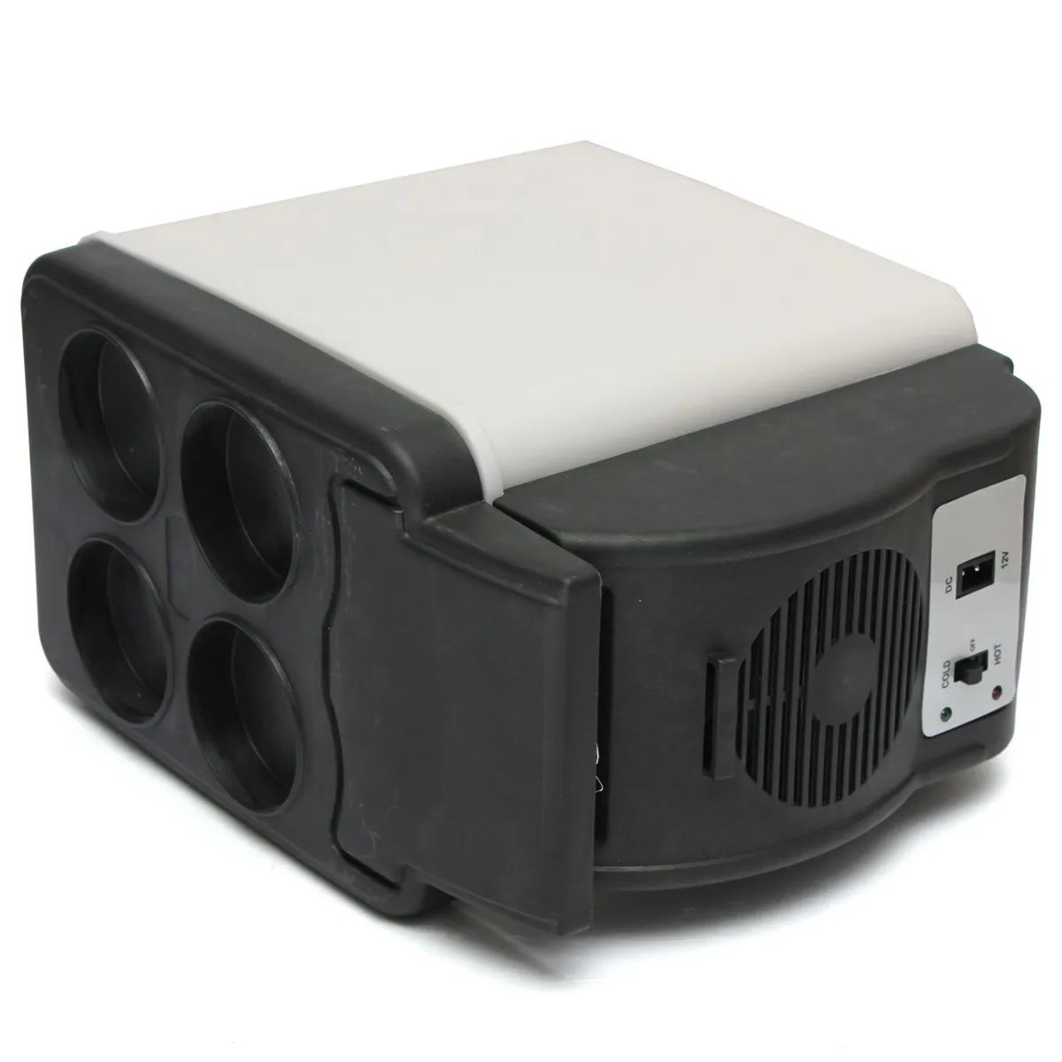 6L Car Refrigerator Portable Vehicle Fridge Electric Cool Box Cooling And Warming Dual-purpose Kitchen Household White 12V DC