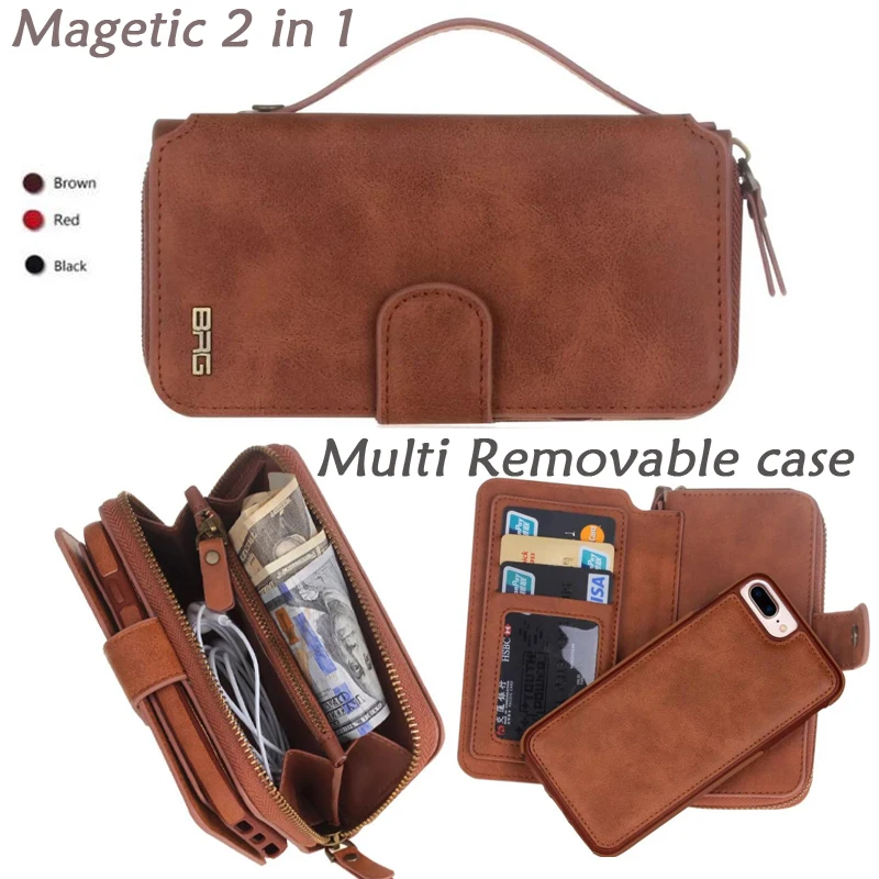 bilder für Mode Multifunktionsmappe Leder CaseFor iphone 5 S/5SE/6 S/7 plus Reißverschluss Geldbörse Pouch Phone Cases Dame Handtasche abdeckung bilder für Mode Multifunktionsmappe Leder CaseFor iphone 5 S/5SE/6 S/7 plus Reißverschluss Geldbörse Pouch Phone Cases Dame Handtasche abdeckung