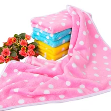 Ультра-впитывающее полотенце для собак, коврик для сна для домашних животных, Быстросохнущий коврик для ванной, товары для кошек, товары для животных в горошек, 3 цвета, 70*90 см, удобный