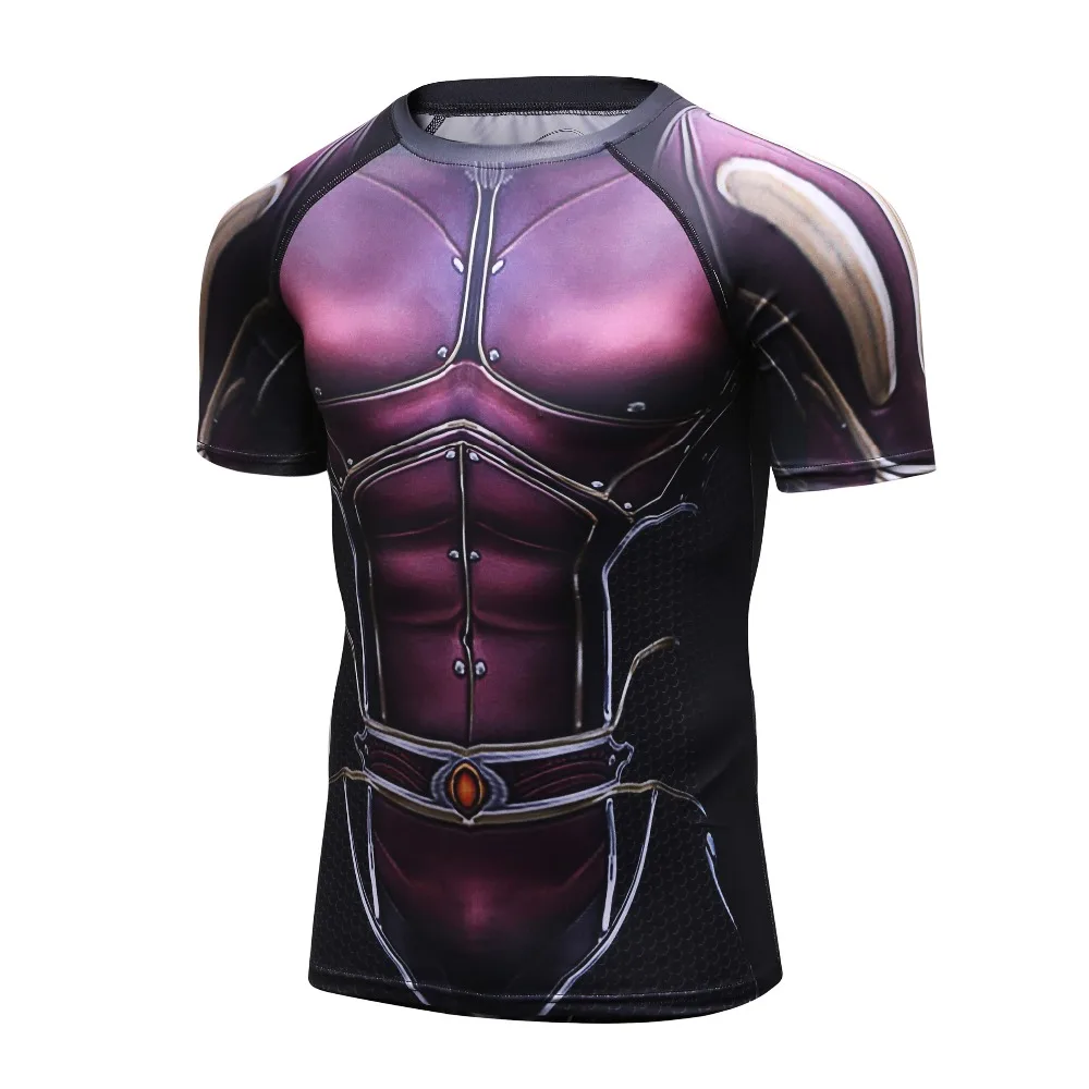 Мужская компрессионная рубашка с 3D длинным рукавом для велоспорта, фитнеса, мужской спортивный слой, MMA колготки, Джерси, брендовая одежда