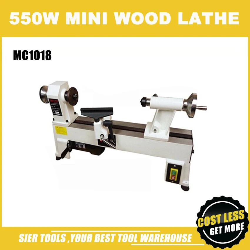 

MC1018 Wood Lathe/550W 450mm Mini Lathe/can add extra bed to 1000mm working length/can add prayer beads making accessories