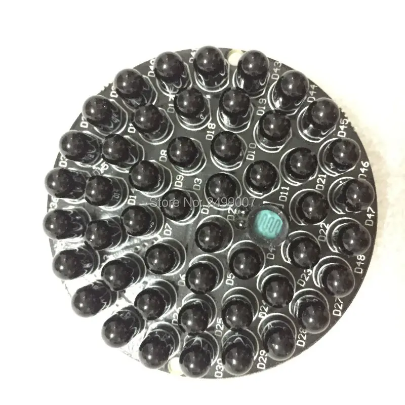 

Lihmsek 2pcs Invisible 940nm No Red Exposure at night 48pcs Black IR LEDs Light Board For CCTV IR Illuminator Lamp, Free Ship