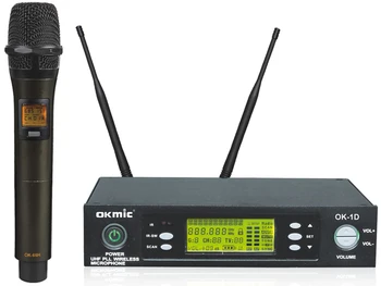 

OKMIC OK-1D/3H OR 66H Professional UHF/PLL true diversity wireless microphone system, wireless 3H handheld transmitter