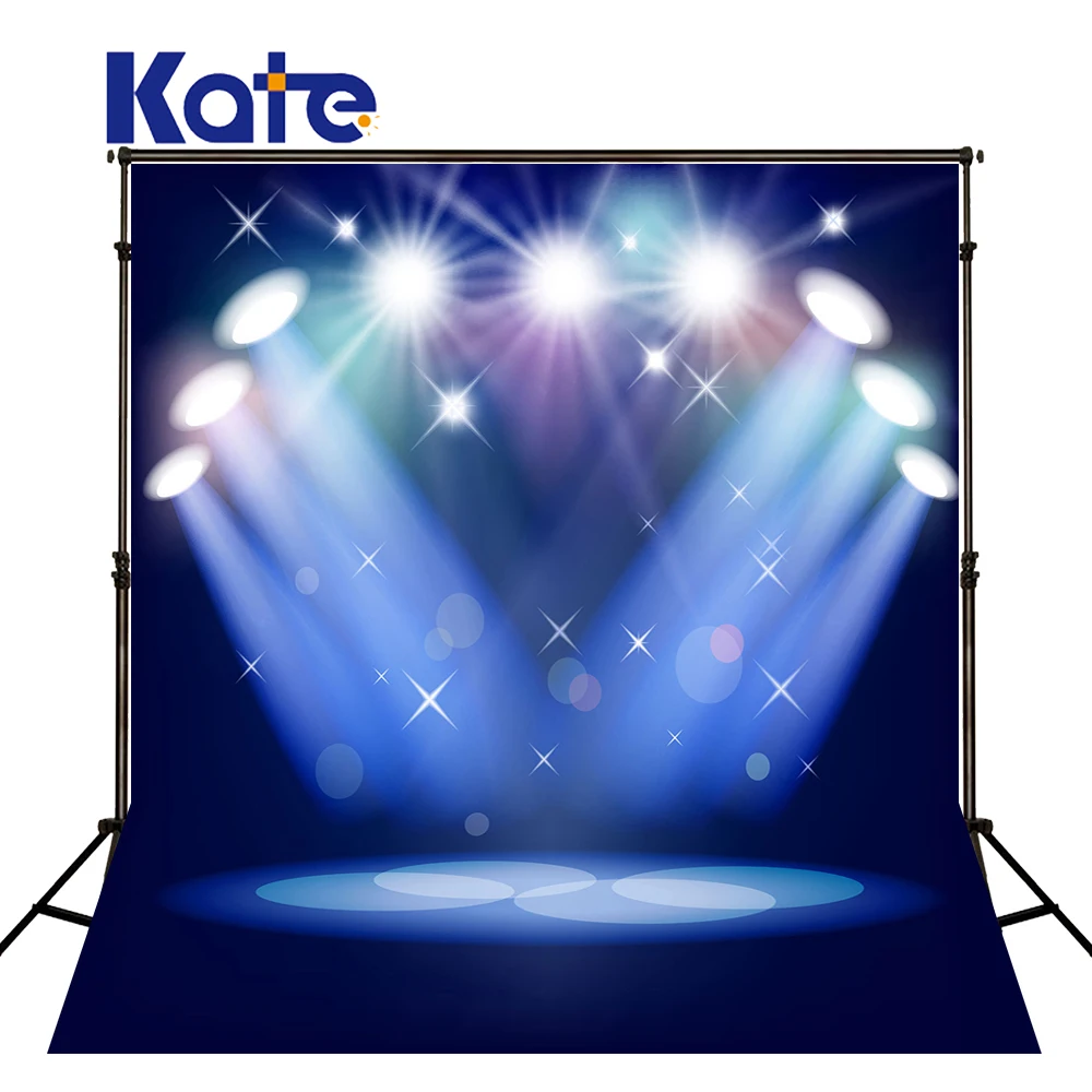 

Kate Blue Backdrop Laser Lighting Stage Backdrops Masquerade Backdrops Large Size Seamless Photo For Photography Studio