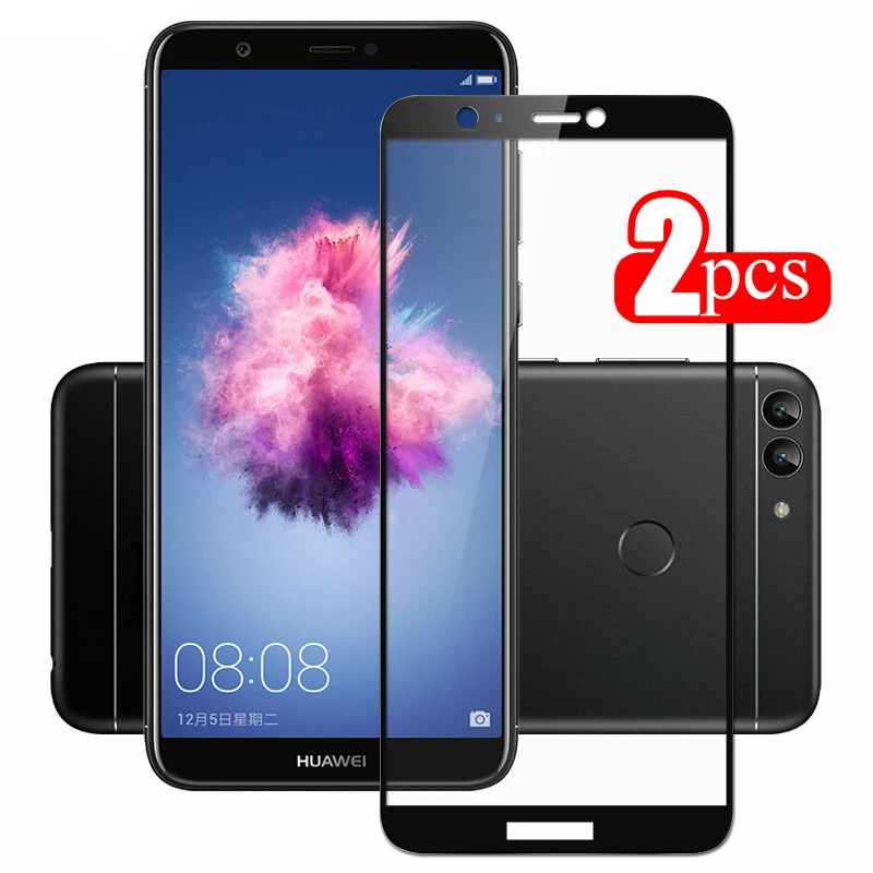 2PCS Tempered Glass For Huawei P Smart 2018 glass PSmart Screen Protector Enjoy 7S for Huawei P Smart 2019 Film huawey 3D Curved afbeelding