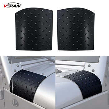 

2pcs High Quality Black Cowl Body Armor Outer Cowling Cover for Jeep Wrangler Rubicon Sahara JK 07-17 & Unlimited T2J2 Offroad