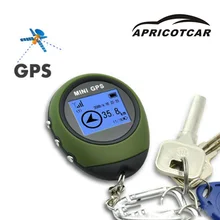Mini GPS Tracking Device Travel Portable Keychain Locator Pathfinding Vehicle Outdoor Practical Travel Electronic Compass