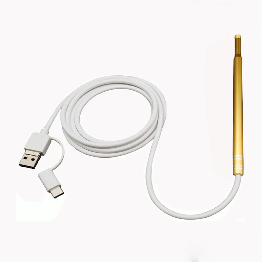 

New 3-in-1 Endoscope Visual Earpick 0.3MP Ear Spoon Visible USB Ear Speculum Otoscope 6 LED Borescope Camera Earwax Remover