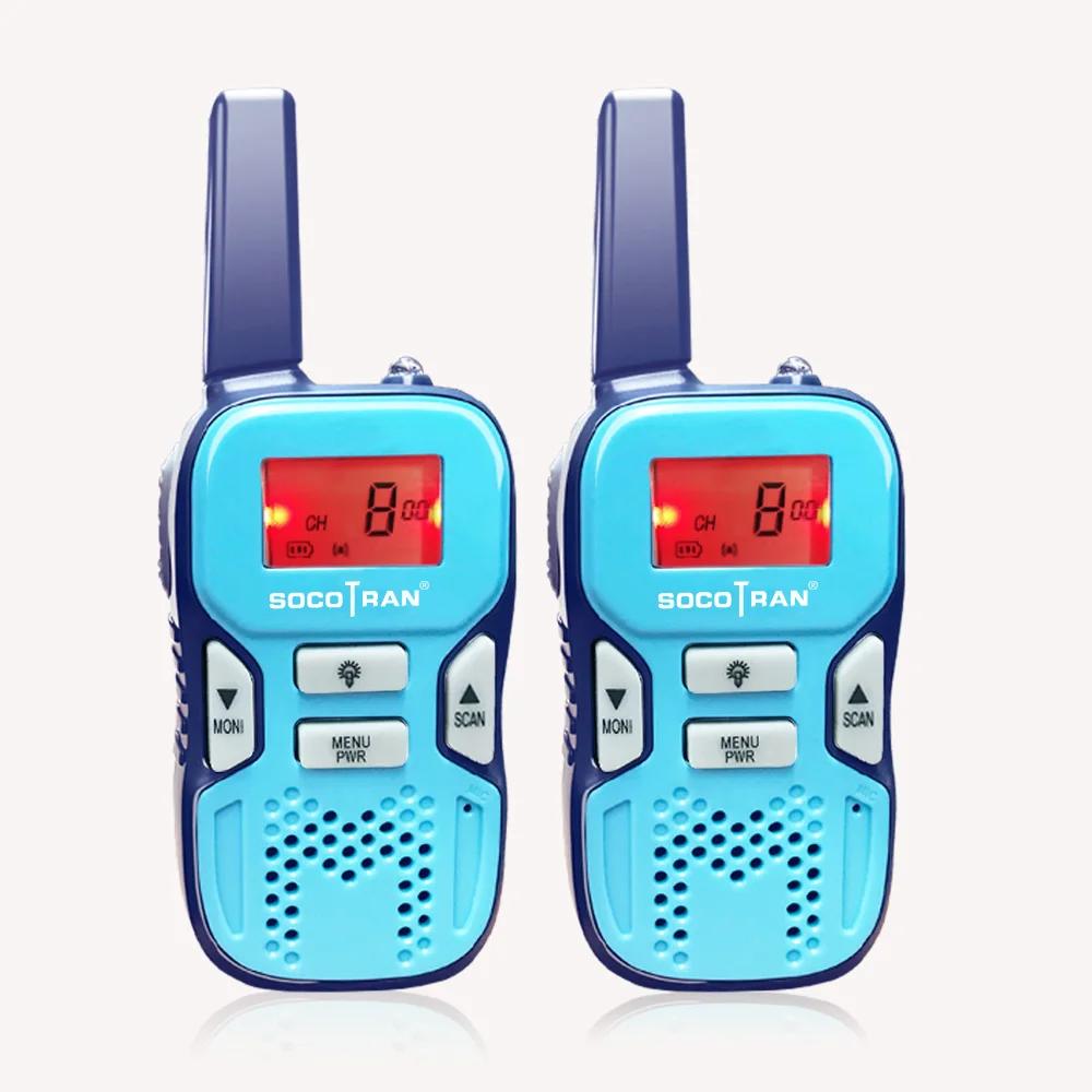 

Socotran R8 Kids Walkie Talkie Mini Children Radio 8 Channel PMR PMR446 VOX LED Flashlight 2 Way Radio Child Toys Birthday Gift
