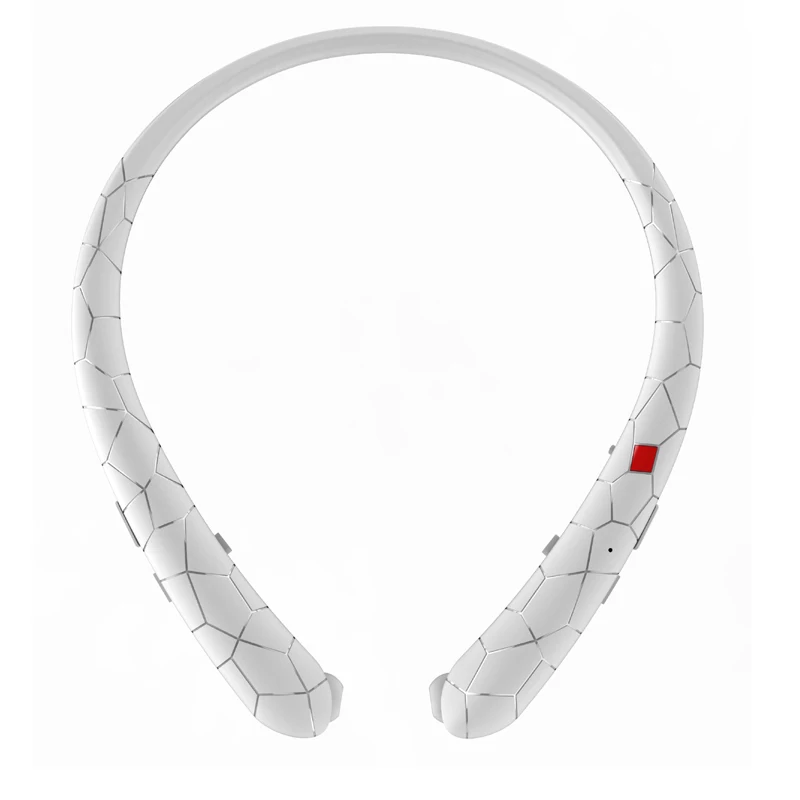 Bluetooth гарнитура вытяжные наушники шейные спортивные наушники беспроводные стерео Bluetooth наушники с микрофоном для iphone xiaomi - Цвет: White