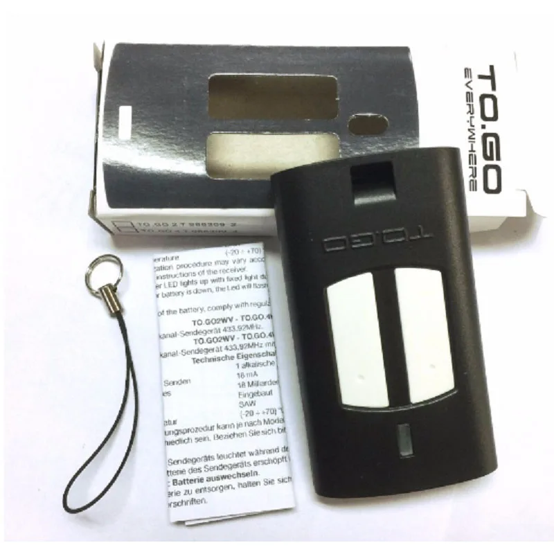 

Limited Time Special Offer ! BENINCA TO.GO 2WV Garage Gate Rolling code Control Key fob 433.92MHz Very good