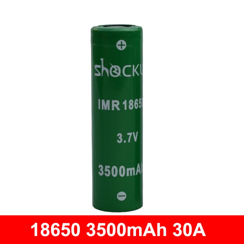 Батарея Shockli 18650 3500 мАч 3 7 в литий-ионная аккумуляторная батарея разрядка 30 А для