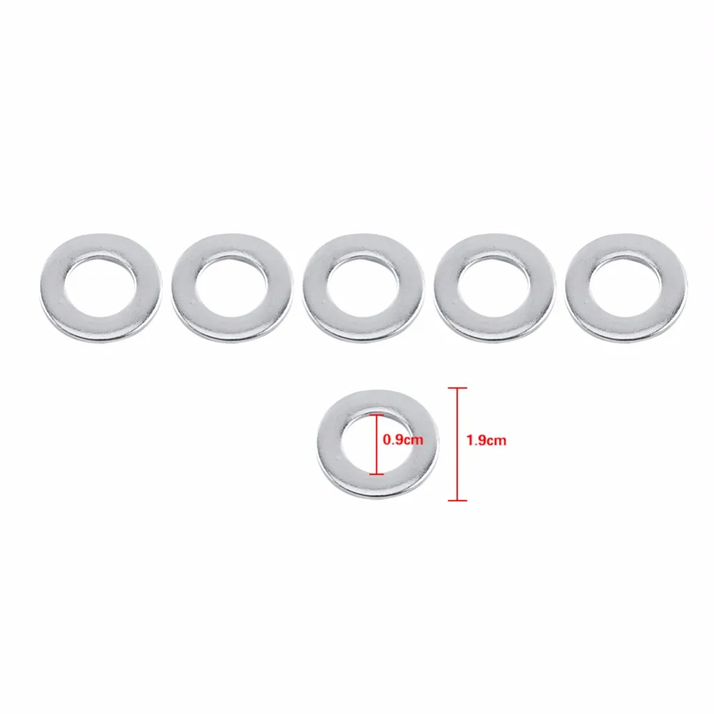 100 шт./компл. M10 Шайба из нержавеющей стали стальные плоские шайбы, чтобы соответствовать винты оборудования