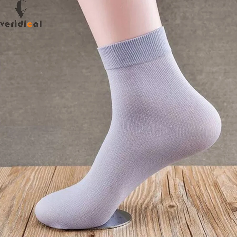 

VERIDICAL bamboo fiber men socks business spring and summer calcetines formal work Short cool sock EU39-45 20pieces=10pairs=1lot
