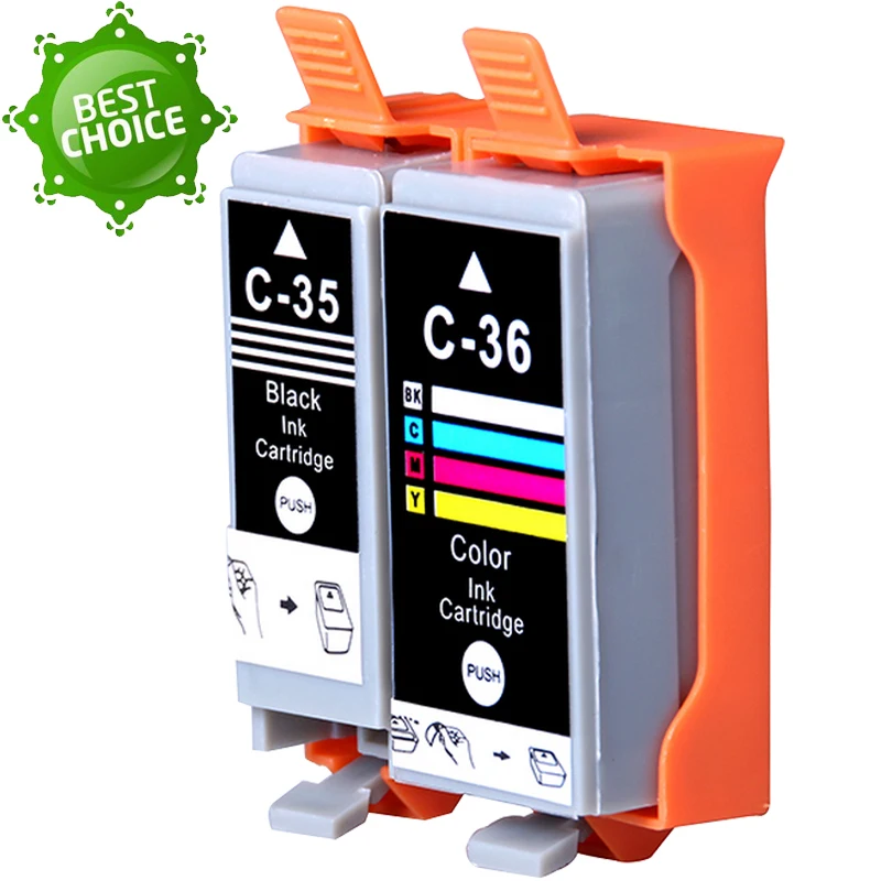 

1 Set PGI-35 CLI-36 Compatible ink Cartridge PGI 35 CLI 36 For Canon PIXMA IP100B IP100 IP100 with battery mini 260 320 printer
