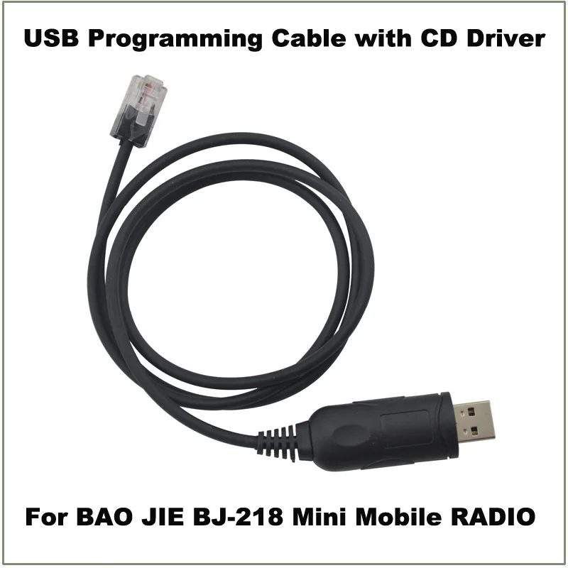 USB Кабель для программирования 8 pin RJ45 с CD-привод для Baojie bj-218 Мини Мобильный автомобиль Радио трансивер