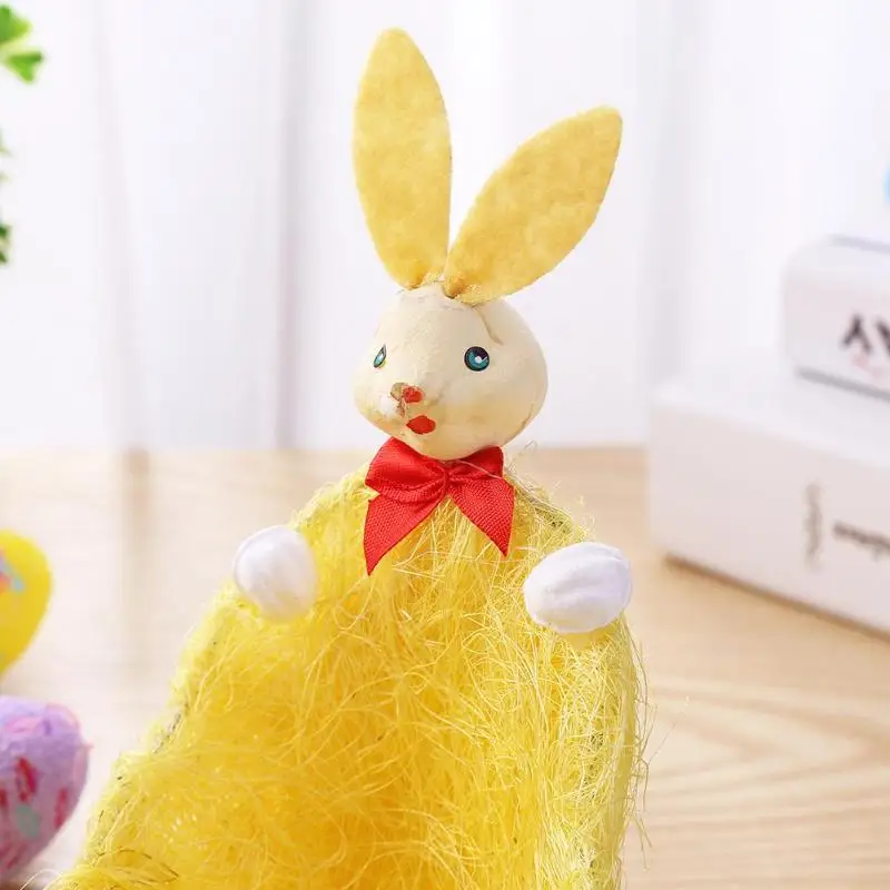 Милые 3D цветок пасхальные корзины конфеты, снек Яйцо сумка малыш подарки мультфильм кролик украшение ручной работы на день рождения