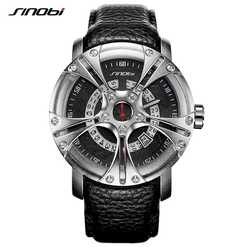 SINOBI 9759 Men Watch S Shock Military Watch for Man Eagle Claw Leather Strap Sport Quartz Watches Top Brand Luxury relogio masculino Malaysia