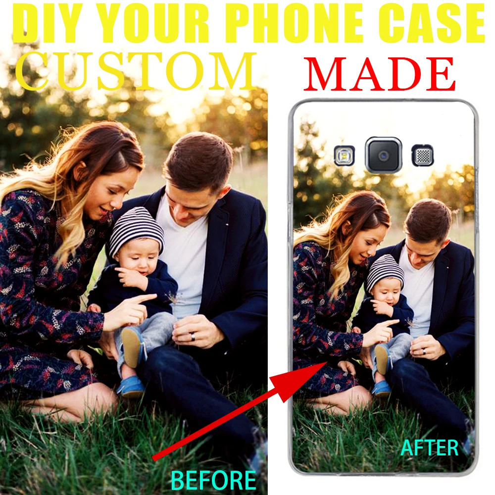 

DK Customize your own picture DIY pattern images phone case transparen cover for Samsung Galaxy s8 s9 plus S6 S7Edge S5 S4 S3