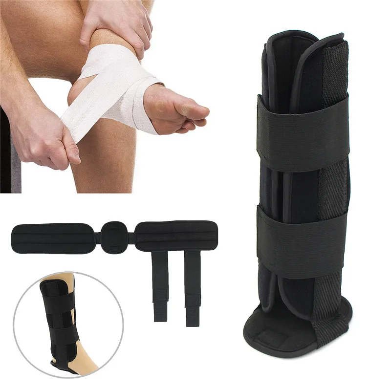 Регулируемая поддержка лодыжки Reborn шина Brace Sprain травма восстановление после переломов наклейка в виде полосы Стабилизатор черный s m l