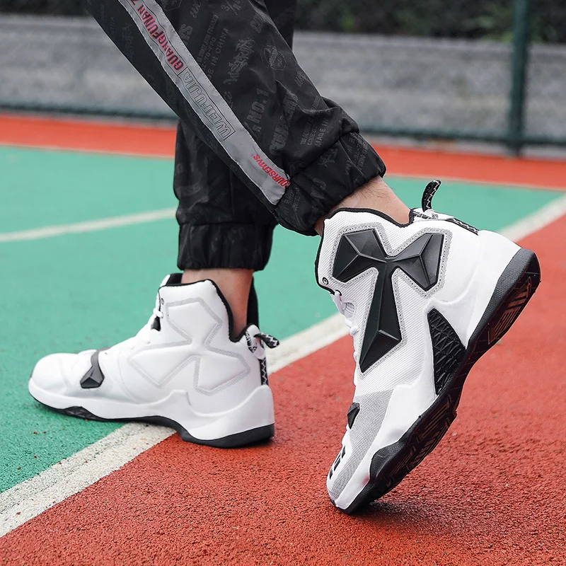 Парные баскетбольные кроссовки Jordan мужские баскетбольные ботинки с высоким берцем мужские амортизирующие кроссовки Мужская износостойкая Уличная обувь унисекс