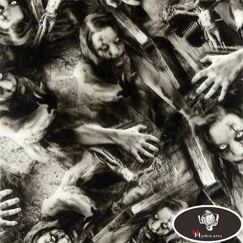 

Free shipping Female Zombie Design Aqua Print Film Hydrographic Film Water Transfer Printing Film HFY-1053 0.5M*10M