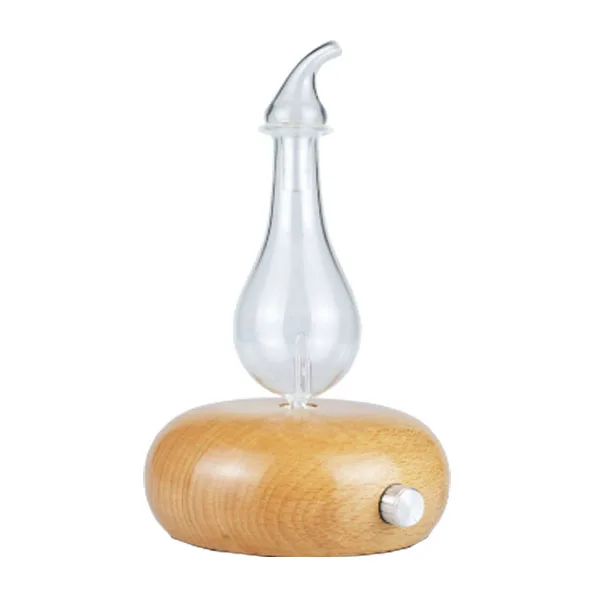

Waterless Essential Oil Diffuser Wood Glass Aromatherapy Essential Oil Nebulizer Aroma Diffuser for Home Bedroom Office