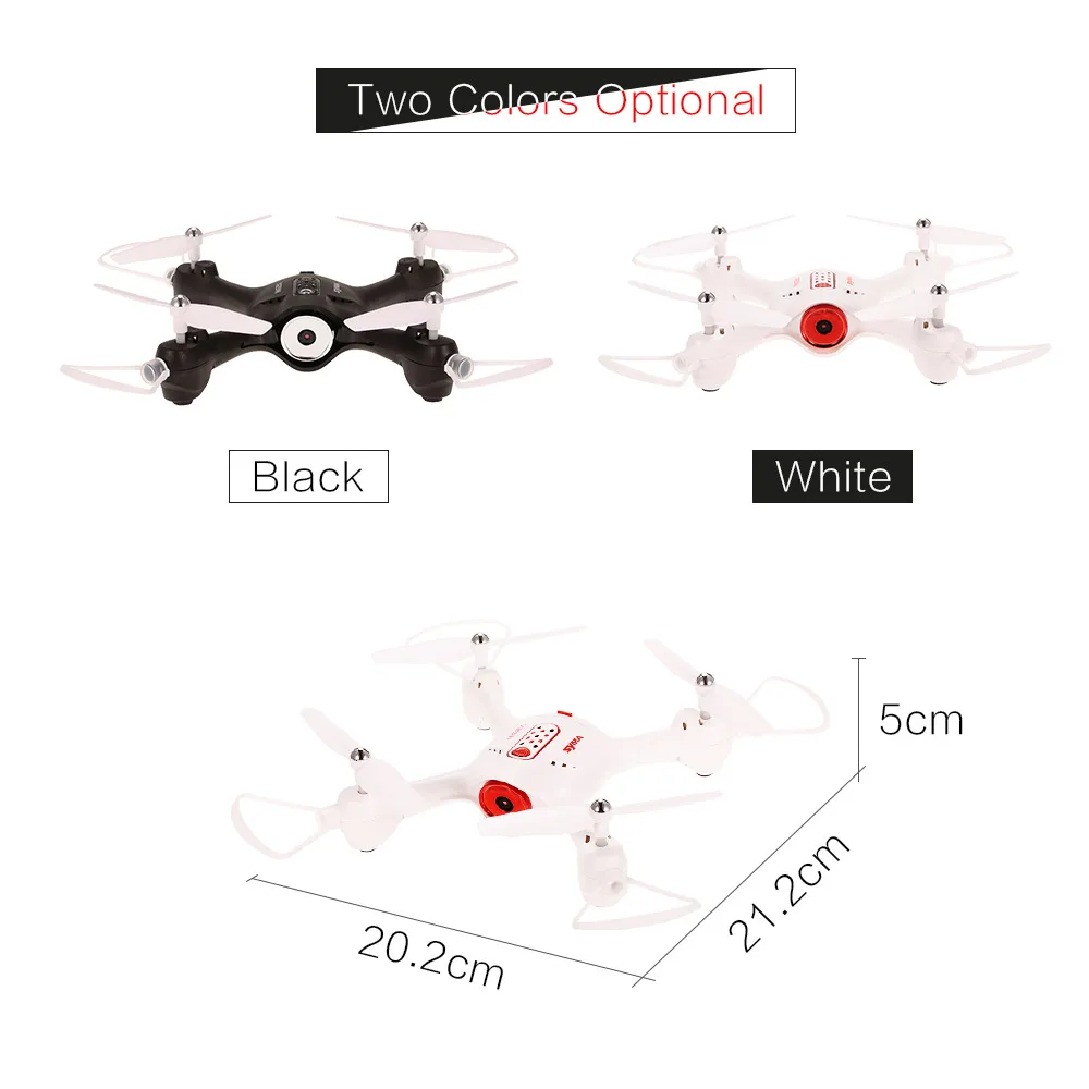 Syma X23W 0.3MP камера Квадрокоптер WiFi fpv мини селфи Дрон Безголовый режим удержания высоты g-сенсор RC Квадрокоптер самолет