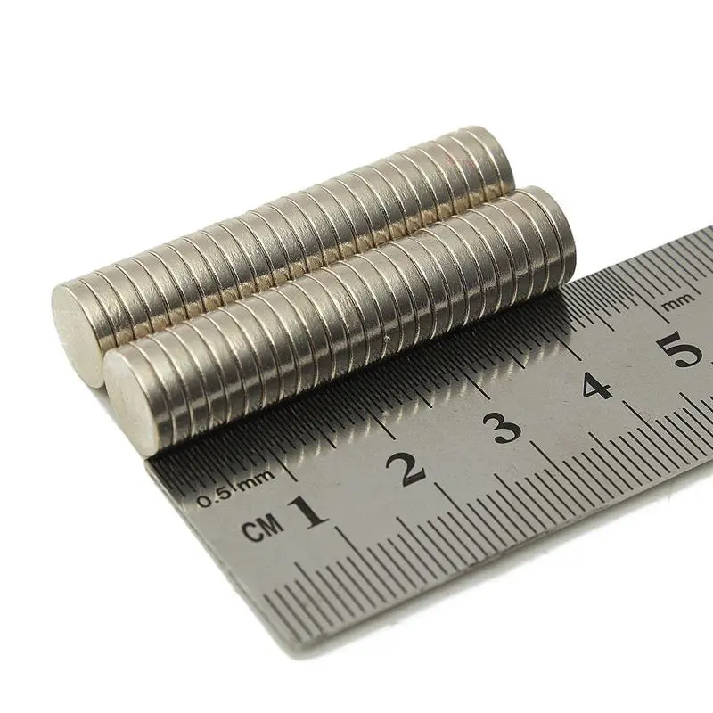 50 шт. круговой магнитный мини небольшой массовый цилиндр неодимовый диск магнитный материал холодильник Стикеры для доски