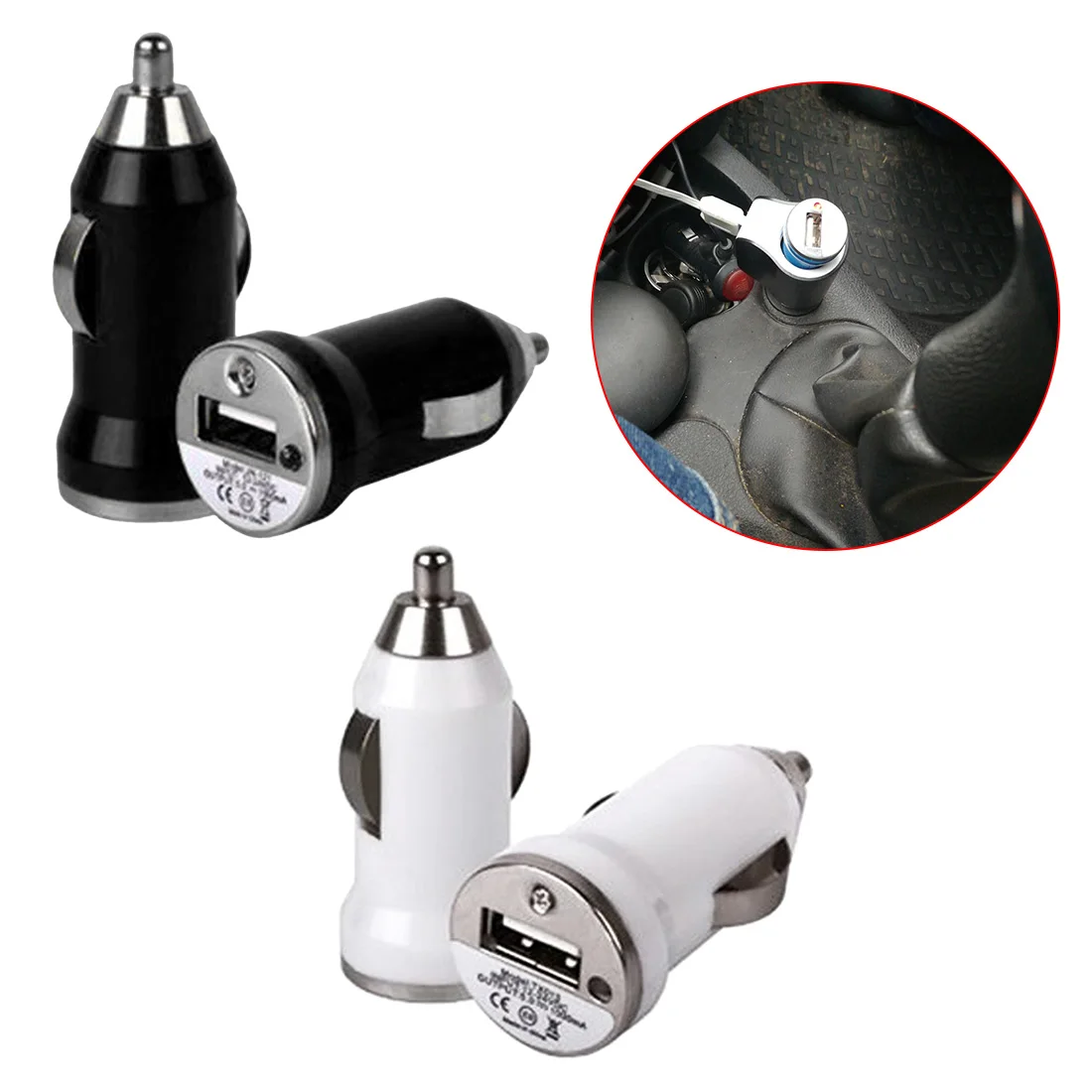 Mini Car Charger USB Charger Adapter for IPOD for Mobilephone USB