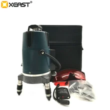 XEAST XE-17A красный лазерный уровень 8 линий режим наклона самонивелирующийся ПОВОРОТНЫЙ КРЕСТ красный луч наземный лазерный уровень