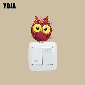 

YOJA Lovely Owl Sticker Switch Personalized Colored Decor Living Room Bedroom Wall 10SS0076